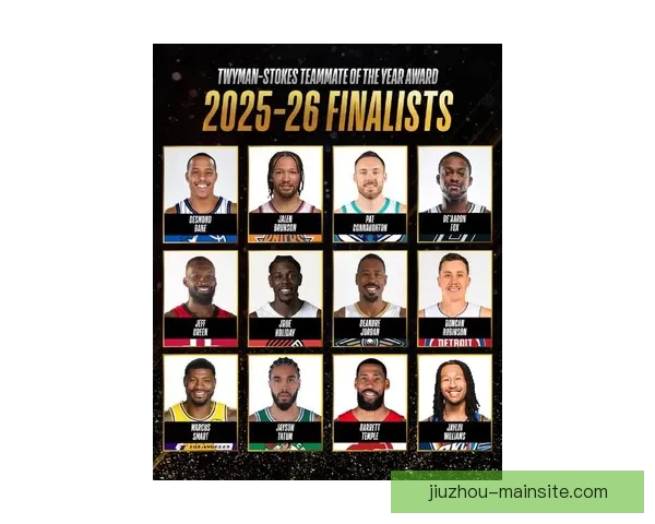 NBA最佳队友奖候选名单出炉贝恩布伦森领衔小乔丹斯马特入围引热议